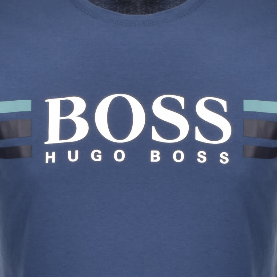 Alternative Image for ProductBOSS HUGO BOSS Urban Logo T Shirt Navy3